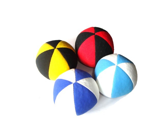 Мяч для классического жонглирования 63мм. (Beanbag) 6 панелей.